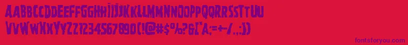 Weitere Informationen zur Ghoulishintentmangle-Schriftart Ghoulishintentmangle-Schriftart – Violette Schriften auf rotem Hintergrund