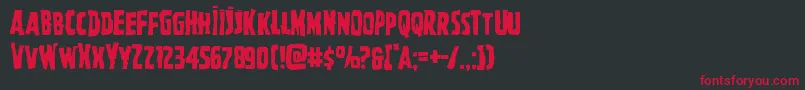 More about Ghoulishintentmangle Font Ghoulishintentmangle Font – Red Fonts on Black Background