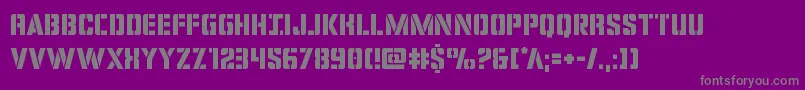 Covertops Font – Gray Fonts on Purple Background