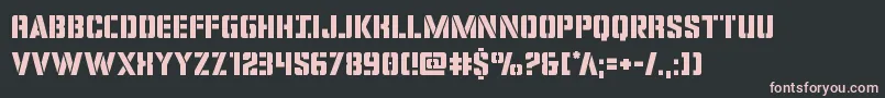 More about Covertops Font Covertops Font – Pink Fonts on Black Background