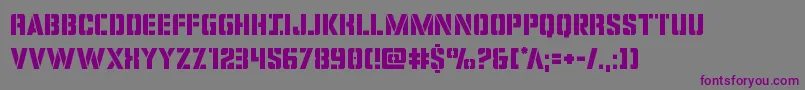 Covertops Font – Purple Fonts on Gray Background