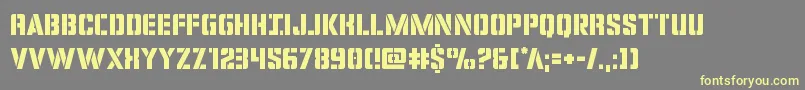 Covertops Font – Yellow Fonts on Gray Background