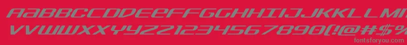 Sdfsuperital Font – Gray Fonts on Red Background
