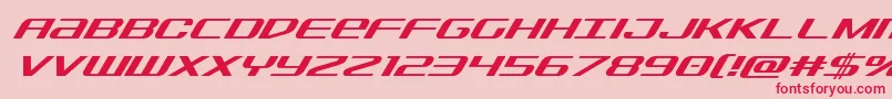 Шрифт Sdfsuperital – красные шрифты на розовом фоне