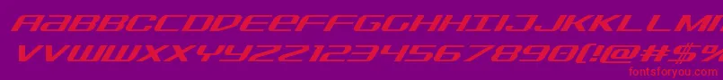 Sdfsuperital Font – Red Fonts on Purple Background