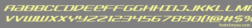 Sdfsuperital Font – Yellow Fonts on Gray Background