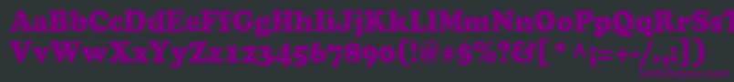 Cooper90n Font – Purple Fonts on Black Background