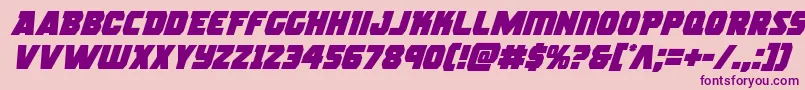 Rogueheroital Font – Purple Fonts on Pink Background