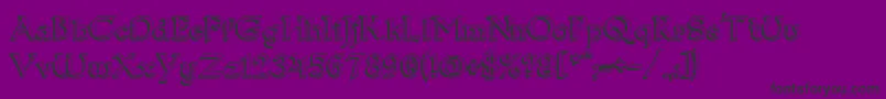 Dum13D-Schriftart – Schwarze Schriften auf violettem Hintergrund