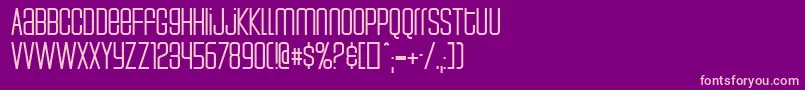 Weltron Font – Pink Fonts on Purple Background
