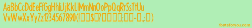 HeadlineTwoHplhs Font – Orange Fonts on Green Background