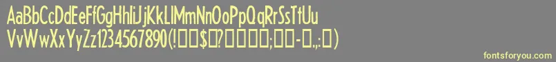 HeadlineTwoHplhs Font – Yellow Fonts on Gray Background