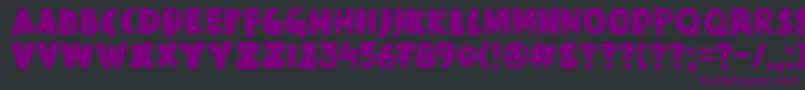 DkBlackMark Font – Purple Fonts on Black Background