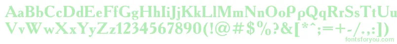 AAdemyBold-fontti – vihreät fontit