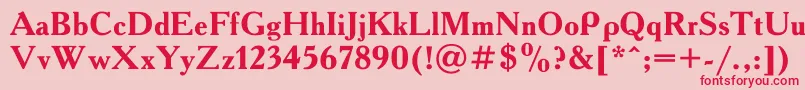 Шрифт AAdemyBold – красные шрифты на розовом фоне