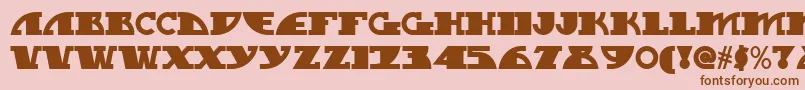 My Gal Swoopy Nf Font – Brown Fonts on Pink Background