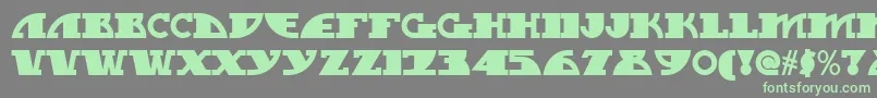 My Gal Swoopy Nf Font – Green Fonts on Gray Background