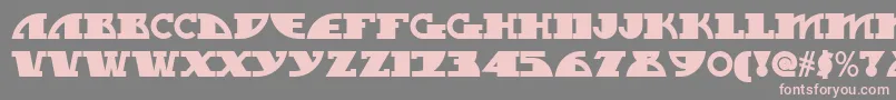 フォントMy Gal Swoopy Nf – 灰色の背景にピンクのフォント