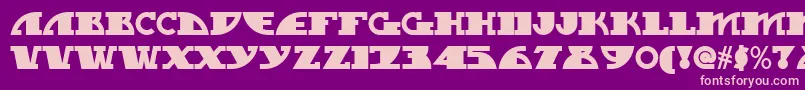 My Gal Swoopy Nf Font – Pink Fonts on Purple Background