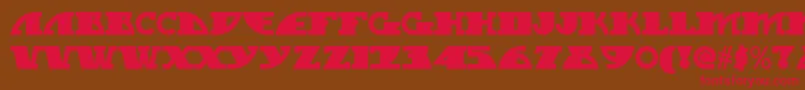 My Gal Swoopy Nf Font – Red Fonts on Brown Background