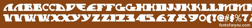 My Gal Swoopy Nf Font – White Fonts on Brown Background