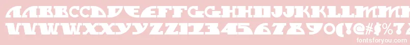 My Gal Swoopy Nf Font – White Fonts on Pink Background