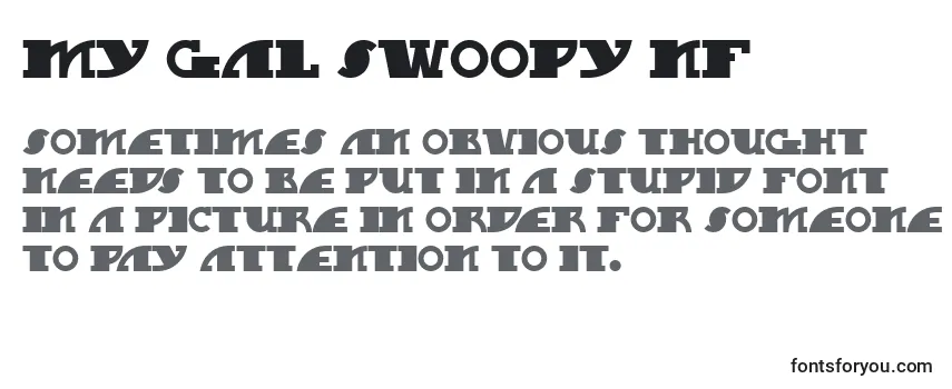 My Gal Swoopy Nf Font