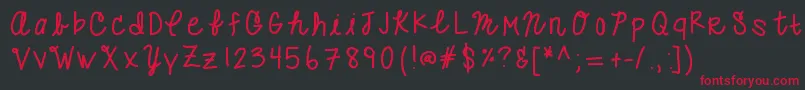 Purplelemonade Font – Red Fonts on Black Background