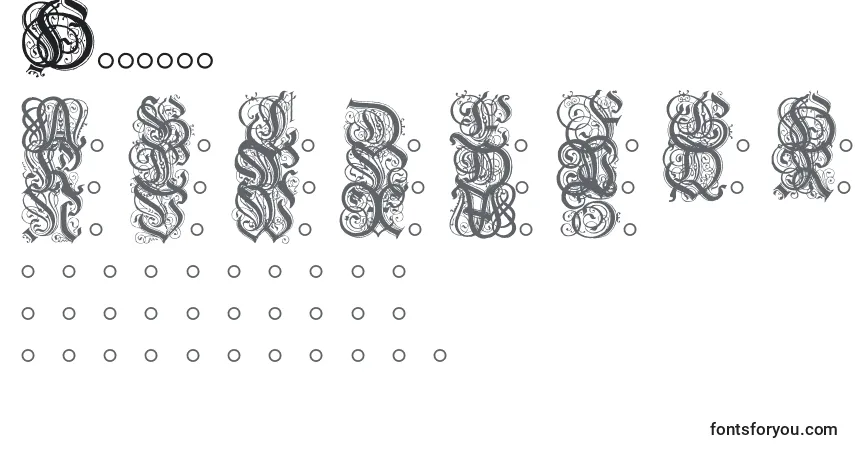 Schriftart Hentzau – Alphabet, Zahlen, spezielle Symbole