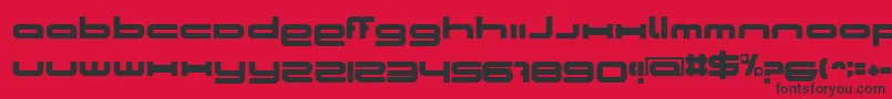 BnCosmicGirl Font – Black Fonts on Red Background