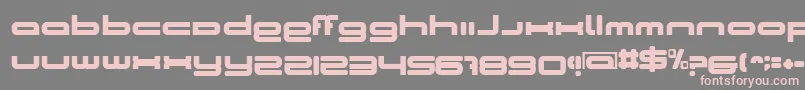 フォントBnCosmicGirl – 灰色の背景にピンクのフォント