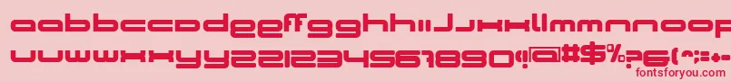 BnCosmicGirl Font – Red Fonts on Pink Background
