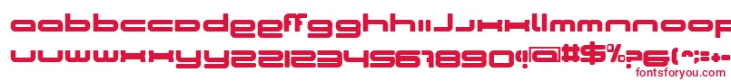 BnCosmicGirl Font – Red Fonts on White Background