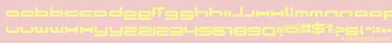 BnCosmicGirl Font – Yellow Fonts on Pink Background