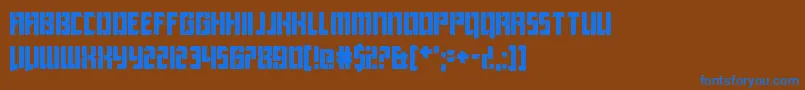 LeagueOfExtraordinaryJustice Font – Blue Fonts on Brown Background