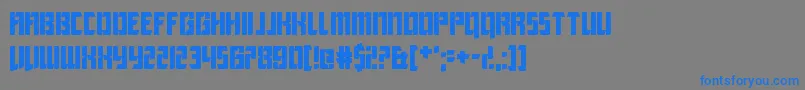 LeagueOfExtraordinaryJustice Font – Blue Fonts on Gray Background