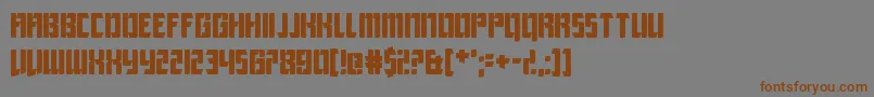 LeagueOfExtraordinaryJustice Font – Brown Fonts on Gray Background