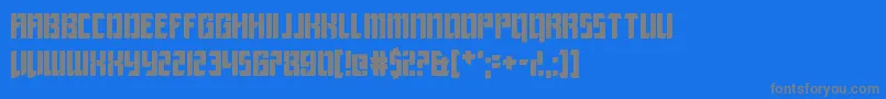 LeagueOfExtraordinaryJustice Font – Gray Fonts on Blue Background