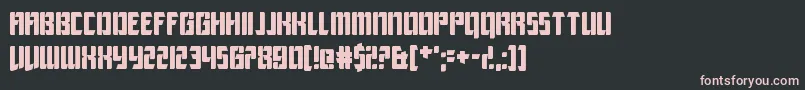 LeagueOfExtraordinaryJustice Font – Pink Fonts on Black Background