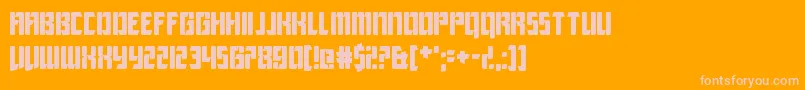 LeagueOfExtraordinaryJustice Font – Pink Fonts on Orange Background