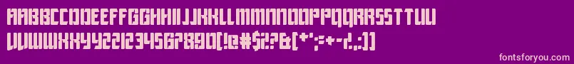 LeagueOfExtraordinaryJustice Font – Pink Fonts on Purple Background