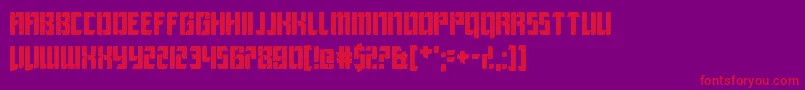 LeagueOfExtraordinaryJustice Font – Red Fonts on Purple Background