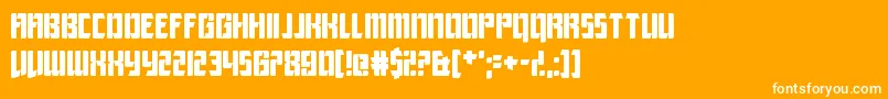 LeagueOfExtraordinaryJustice Font – White Fonts on Orange Background