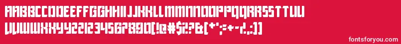 LeagueOfExtraordinaryJustice Font – White Fonts on Red Background