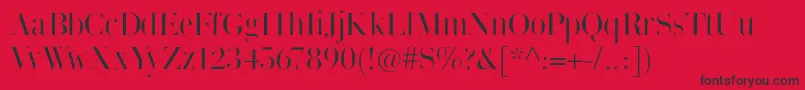 Thinmangiambattista Font – Black Fonts on Red Background