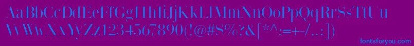 Thinmangiambattista Font – Blue Fonts on Purple Background