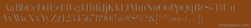 Thinmangiambattista Font – Gray Fonts on Brown Background