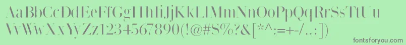 Thinmangiambattista Font – Gray Fonts on Green Background