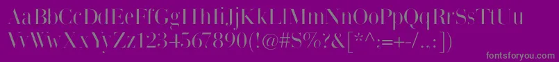 Thinmangiambattista Font – Gray Fonts on Purple Background