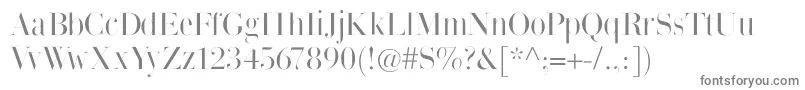 Thinmangiambattista Font – Gray Fonts on White Background